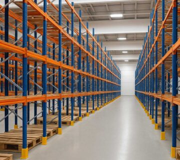 selective pallet racking system in a warehouse in Pakistan
