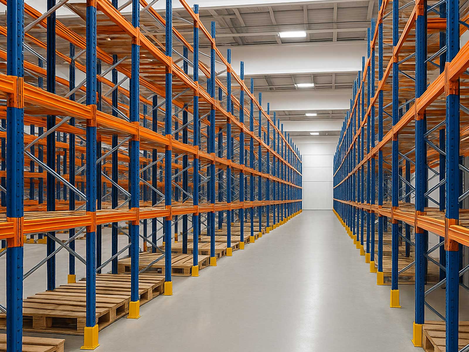 selective pallet racking system in a warehouse in Pakistan