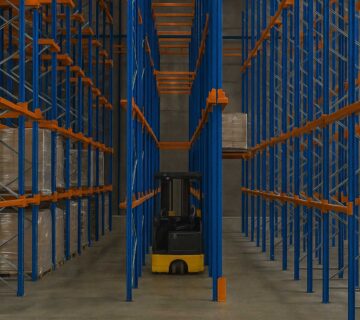 Drive-in and drive-thru racking system in a warehouse in Pakistan