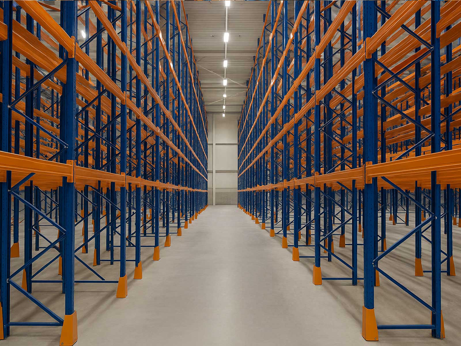 Very narrow aisle VNA racking system in a warehouse in Pakistan