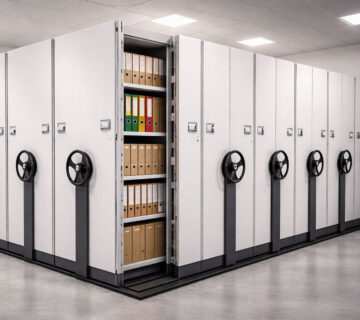 Mobile shelving system for archive storage in Pakistan