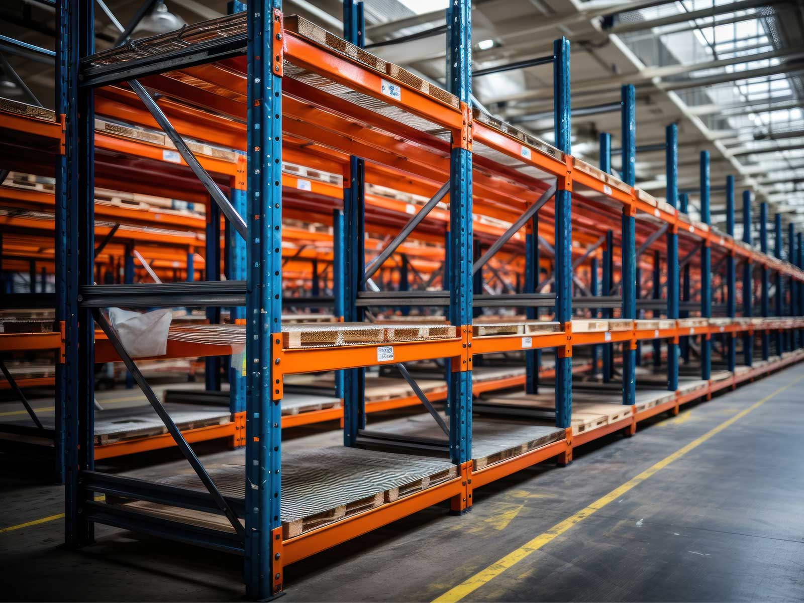Heavy-duty warehouse racking system in Pakistan